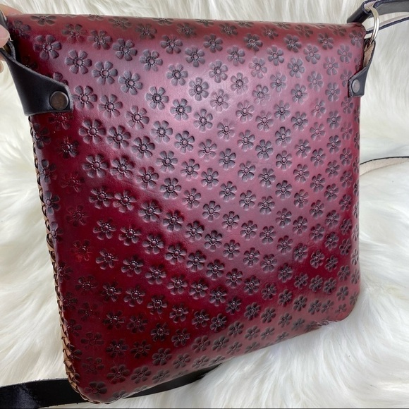 NEW MEXICAN RAW LEATHER CROSSBODY BAG - Picture 2 of 13